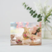 Tea time Tea cup carte postale pour le post-croise (Debout devant)