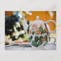 Tea time Tea cup carte postale pour le post-croise