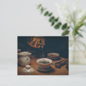 Tea time Tea cup carte postale pour le post-croise (Debout devant)