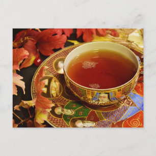 Tea time Tea cup postcard for postcrossing Briefkaart
