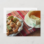 Tea time Tea room briefkaart postkruising (Voorkant / Achterkant)