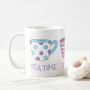 Tea Time Teacups Tea Party Pastel Koffiemok