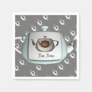 Tea Time theepotten grijs Servet