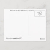 Tea Time - Vintage Violets Tea Cup Carte postale (Dos)