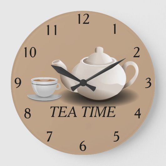 Tea Time Wall klok (Voorkant)