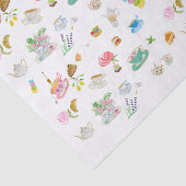 Tea Time Waterverf Patroon Tissuepapier (Detail)