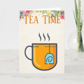 Tea Time Wenskaart Kaart (Voorkant)