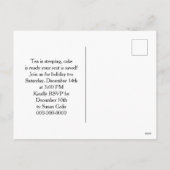 Tea Time with Cake Tea Party Feestdagenkaart (Achterkant)