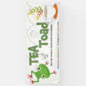 Tea Toad Tea Trailer Banner (Verticaal)