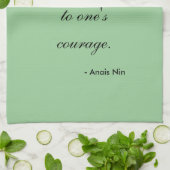 Tea Towel - Anais Nin life groeit uit Theedoek (Gevouwen)