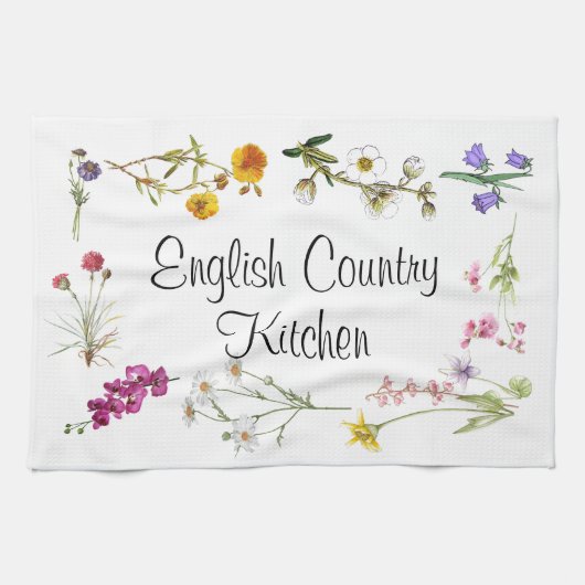 Tea Towel - English Country Kitchen Theedoek (Horizontaal)