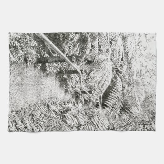 Tea Towel - "Ferntree Gully Descent" Theedoek (Horizontaal)