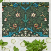 TEA TOWEL MET HET ONTWERP VAN WILLIAM MORRIS "TULI THEEDOEK (Gevouwen)