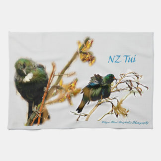 Tea towel NZ Tui Bird Theedoek