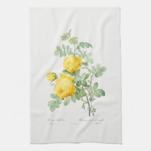TEA TOWEL : REDOUTÉ : GEEL THEEDOEK
