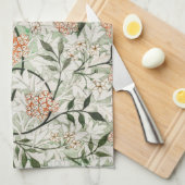 TEA TOWEL : WILLIAM MORRIS : GROEN JASMINE THEEDOEK (Quarter Fold)