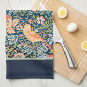 TEA TOWEL : WILLIAM MORRIS : STRAWBERRY THIEVY THEEDOEK (Quarter Fold)