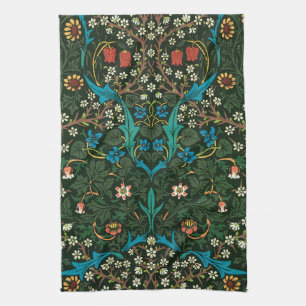 TEA TOWEL : WILLIAM MORRIS : TULIPS THEEDOEK