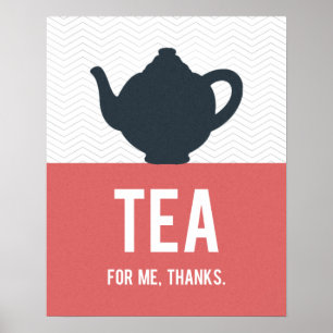 Tea Typography Poster, modern Kitchen, Custom Poster