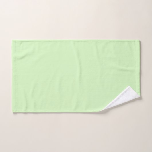 Tea vert pastel Feuille couleur solide (Serviette à main)