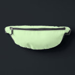 Tea vert pastel Feuille couleur solide<br><div class="desc">Fanny Pack Storage Bag impression coupe couture style et décontracté de mode relevé accessoire imprimé avec Pastel Green Tea Leaf Solid Color illustration graphique design et sélection de produits collection par TheFabricSeal impression sur demande shop à Zazzle.com #ZazzleMade https://www.zazzle.com/store/thefabricseal TheFabricSeal ©️ Original. Tea Green est un vert doux, féminin, rafraîchissant,...</div>