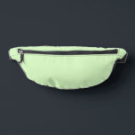 Tea vert pastel Feuille couleur solide<br><div class="desc">Fanny Pack Storage Bag impression coupe couture style et décontracté de mode relevé accessoire imprimé avec Pastel Green Tea Leaf Solid Color illustration graphique design et sélection de produits collection par TheFabricSeal impression sur demande shop à Zazzle.com #ZazzleMade https://www.zazzle.com/store/thefabricseal TheFabricSeal ©️ Original. Tea Green est un vert doux, féminin, rafraîchissant,...</div>