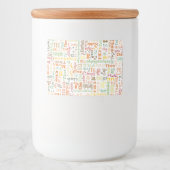 Tea Voedselcontainer Etiket (Voorkant)