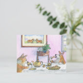 Tea voor twee briefkaart (Staand voorkant)