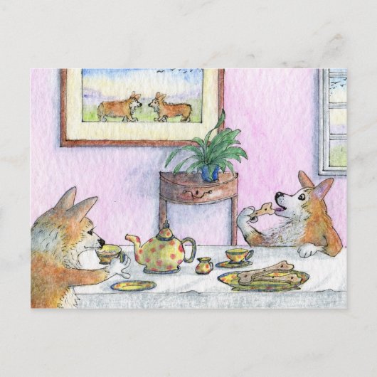 Tea voor twee briefkaart (Voorkant)