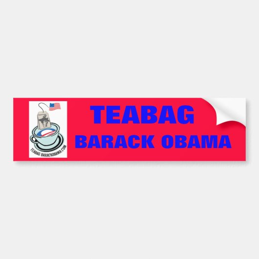 Teabag Barack Obama bumper sticker (Voorkant)