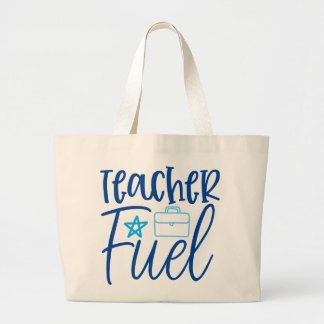 Teach-brandstof Grote Tote Bag