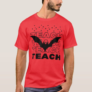 Teach leraar halloween flauwte en sterren t-shirt