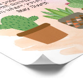 Teach like a cactus Teacher Wall Print (Hoek)