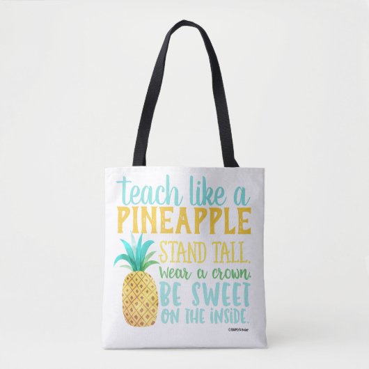 Teach like a Pineapple Bag Tote Bag (Voorkant)