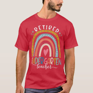 Teach Love Inspire Boho Rainbow Remoe Kindergart T-shirt