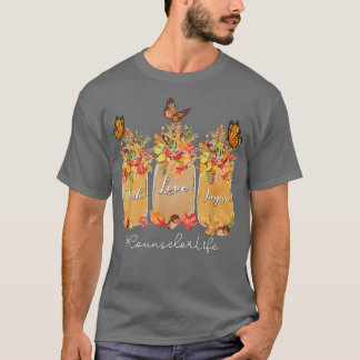 Teach Love Inspire Counselor Life Herfst Autumn Tr T-shirt
