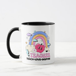Teach Love Inspire Custom Mok Gift voor docenten