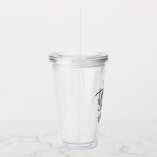 Teach Love Inspire Custom Name Acryl Drinkbeker (Rechts)