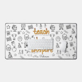 Teach Love Inspire : Doodle moderne personnalisé (Clavier et souris)