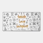 Teach Love Inspire : Doodle moderne personnalisé (Recto)