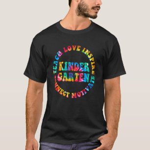 Teach Love Inspire Kindergarten Teacher Terug naar T-shirt