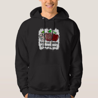Teach Love Inspire Paraprofessional Terug naar sch Hoodie