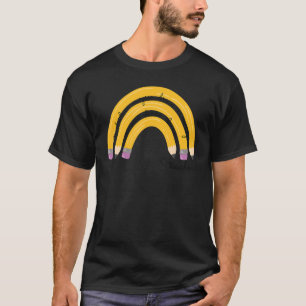 Teach Love Inspire Rainbow Pencil Teacher Terug na T-shirt