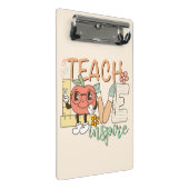 Teach Love Inspire – Schattigee schoolbenodigdhede Mini Klembord (Schuin)