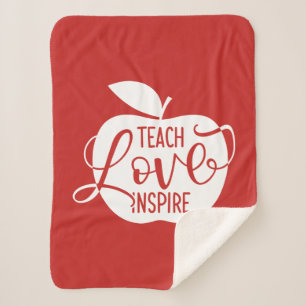 Teach Love Inspire Sherpa Deken