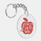 Teach Love Inspire Sleutelhanger (Voorkant Links)