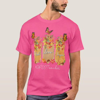 Teach Love Inspire SPED Teacher Herfst Autumn Tree T-shirt