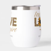 Teach Love Inspire Teacher Sunflower Moderne Name (Links)