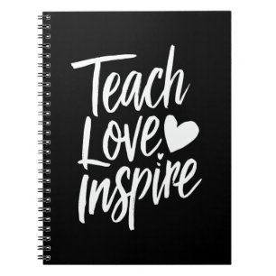 Teach Love Inspire Teacher's Day Gift Teacher Life Notitieboek