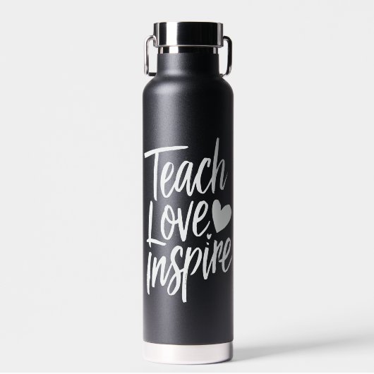 Teach Love Inspire Teacher's Day Gift Teacher Life Waterfles (Voorkant)
